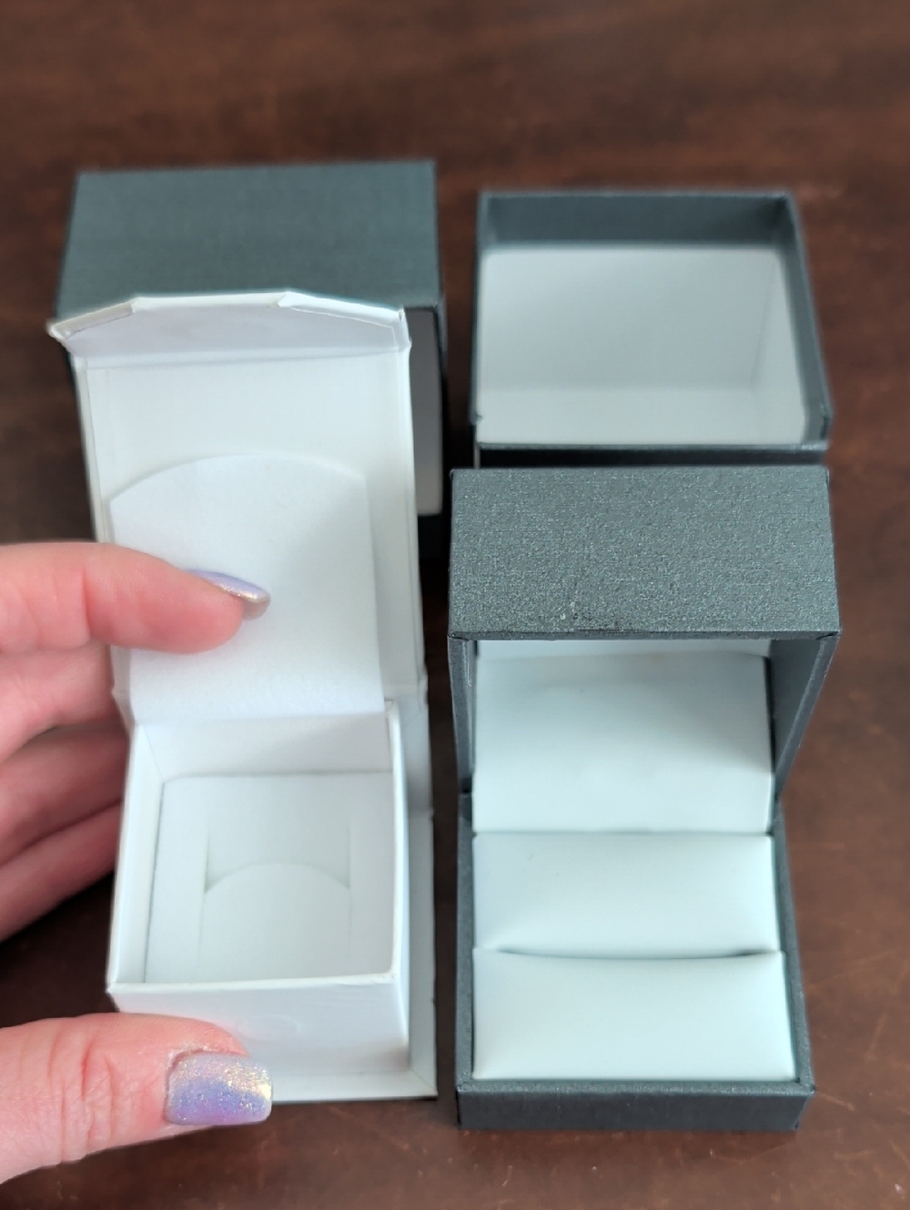 12 Assorted Rings Jewellery Boxes Set - Picture 8 of 9